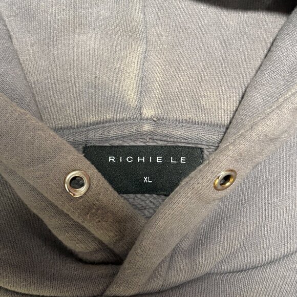 Richie Le Collection Slate Blue (Grey) Daily Hoodie, Size XL - Picture 2 of 3